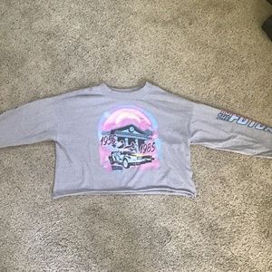 Back to the future cropped long sleeve